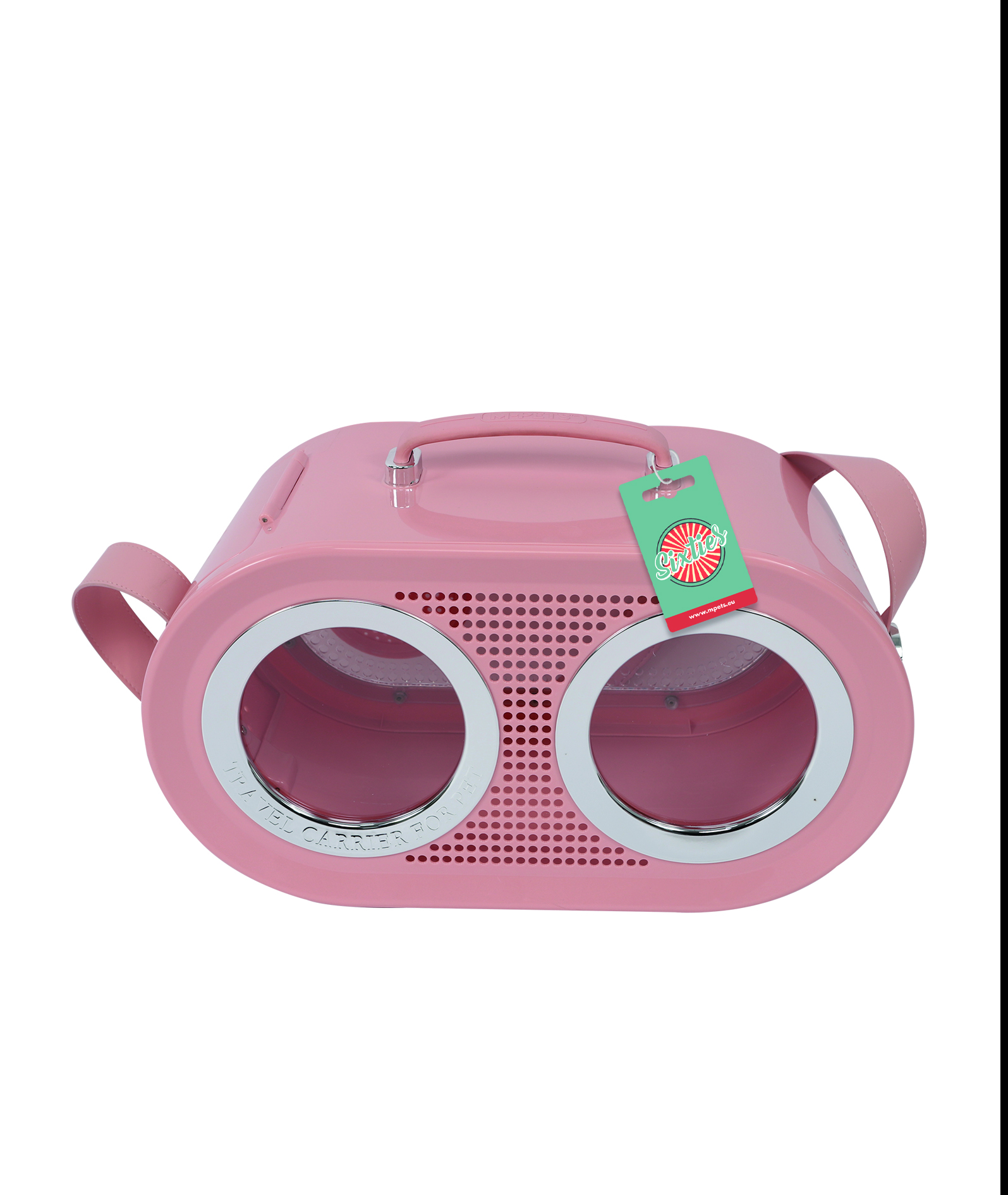 M-PETS_20401799 SIXTIES_RADIO_Pet Carrier Pink 3D sim Bag