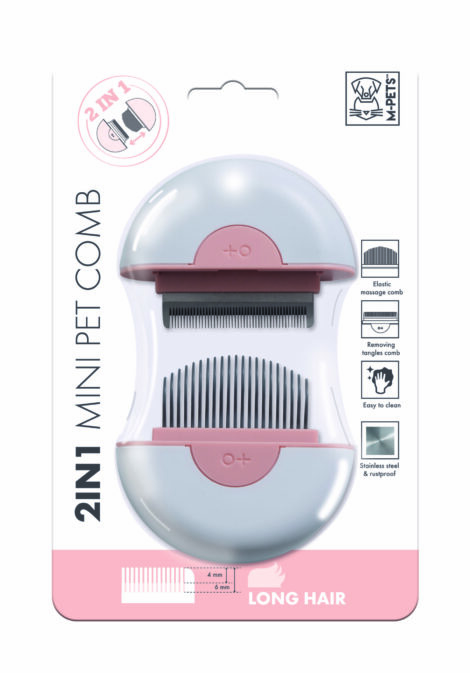 M-PETS_10120699_2in1 MINI PET COMB_Long Hair_pink_#02.indd