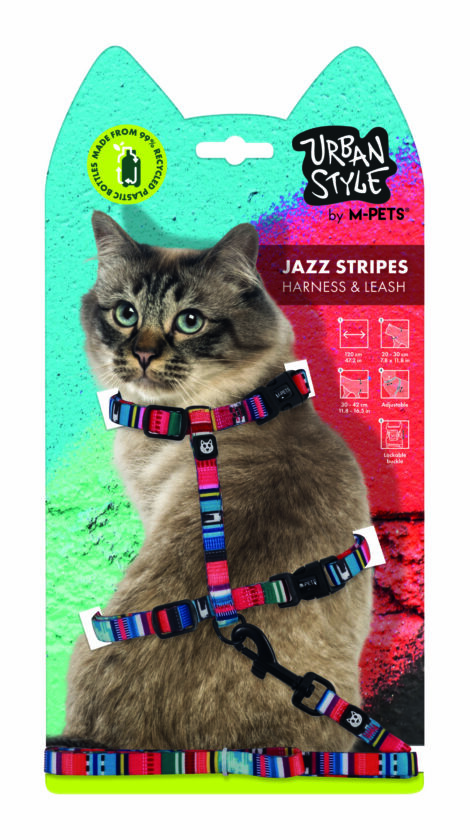 M-PETS_20801499_URBAN STYLE Harness_Leash SET_Jazz Stripes_#01.i