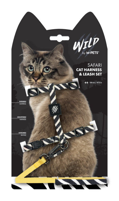M-PETS_20801799_Wild_Safari Cat harness & Leash set_#02 VECTOR.i