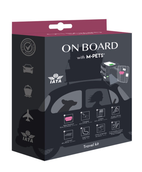 M-PETS_10455199_On Board_Travelling kit_singel bowl_pink_3D SIM_VER_CMYK V1